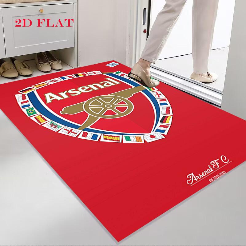 Arsenal logo Carpet Rug for Living Room Bedroom Home Sofa Decoration,Kids play Nonslip Floor Mat
