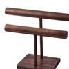 Display Stand for Necklaces And Bracelets, Wooden with Base, Organizer Scarves Cords