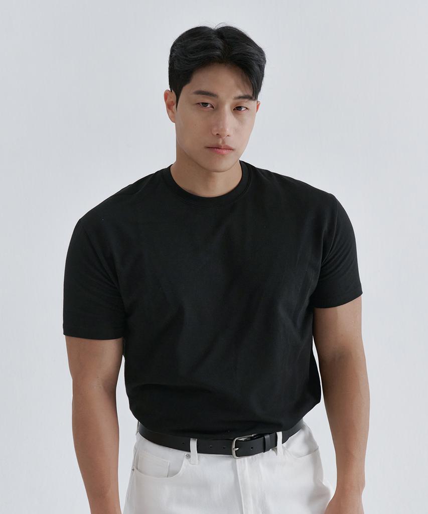 NINEZ [2Pack] Signature Heavy Mesh Muscle Fit T-Shirt Nsts03 (A Type)