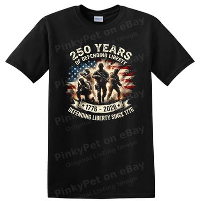 250 Years Defending Liberty T Shirt Commemorative Vintage 1776 2026 Tee