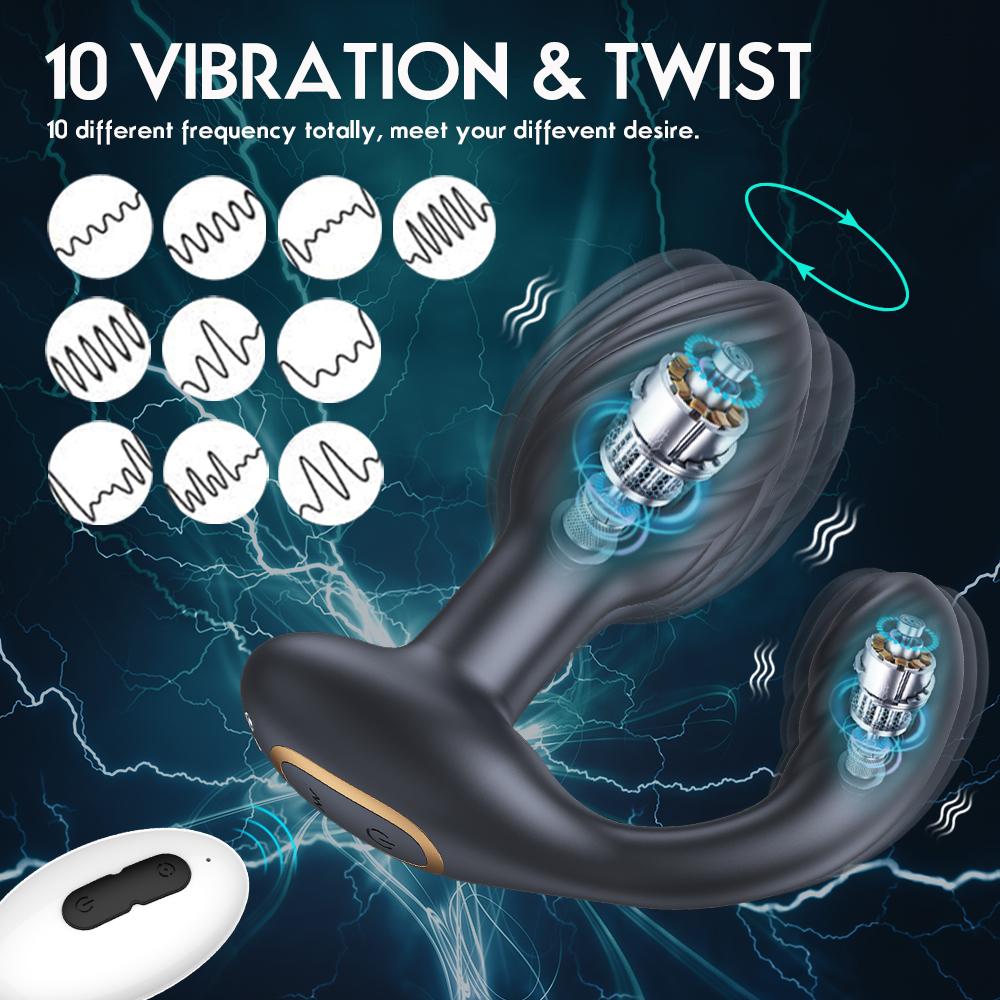 Adult Goods Anal Plug Prostate Massager G Spot Clitoris Stimulation 4 In 1 Vibrator Wireless Control Sex Toy for Women Men
