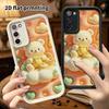 Phone Case: 2D flat, fits Samsung Galaxy A34 A35 M05 M06 S20 S22 S21 FE Plus 5G, peach honey little white bear, perfect Christmas and Halloween holida