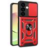 For Samsung Galaxy S24 Case Anti-drop Slide Lens Protection Scratch-resistant PC+TPU Phone Cover