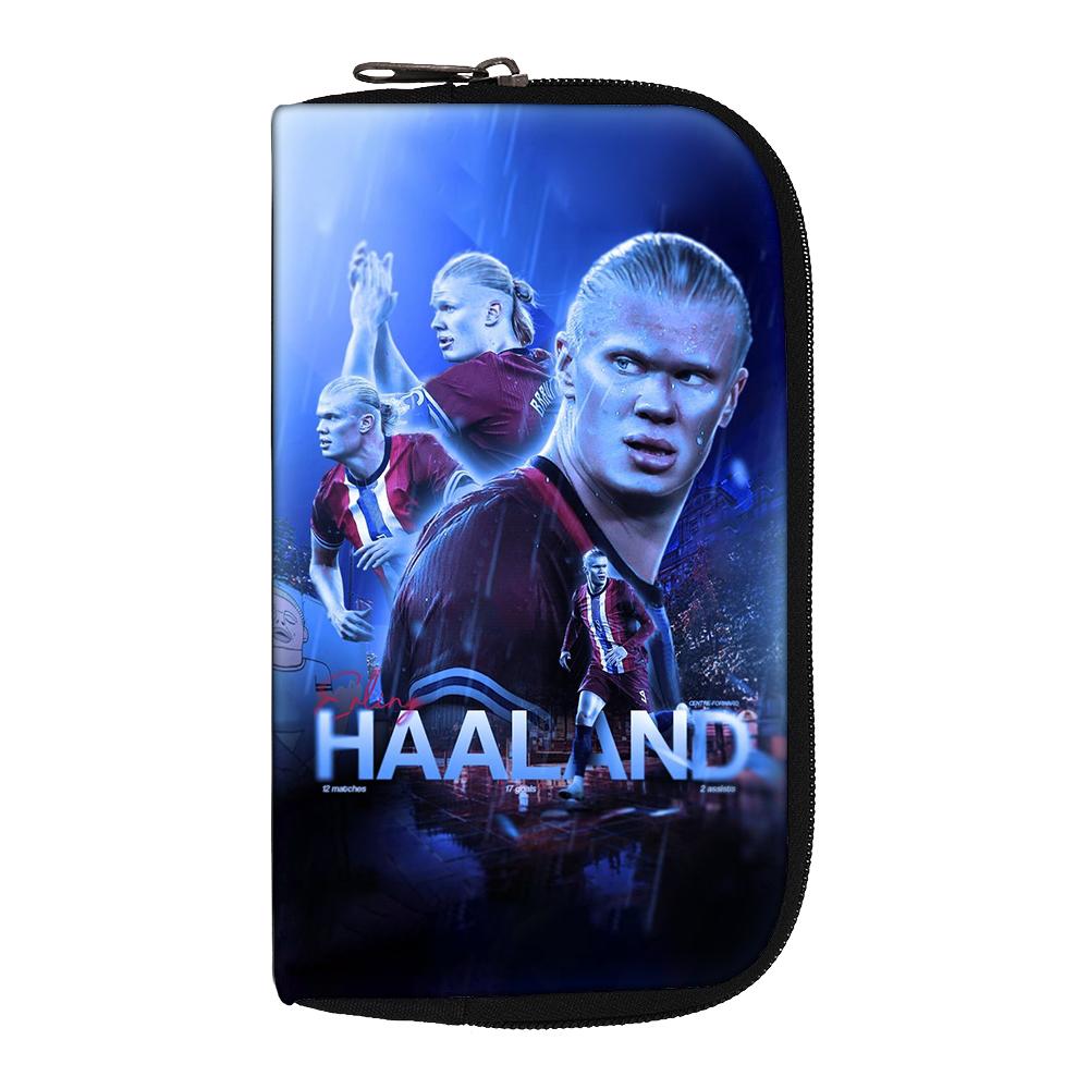 Haaland Wallets Portable Money Coin Purse Women Men Football Star Clutch Bag Credit Card Money Bags storage bag headphone bag
