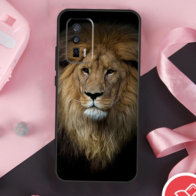 Leopard Tiger Lion Animal Case For Xiaomi 13 14 Ultra 11T 12T 13T Pro 12 Lite POCO X6 Pro F5 M6 X5 X3 F3 M5s F6 Cover