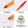 BIC Kuličkové pero Balení ORGF12EGRED Pero na bázi oleje, Oranžové, 0,7 mm, Červené, 12,