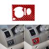 Red For Chrysler 300 2008 Carbon Fiber Dimmer Light Control Panel Trim Cover