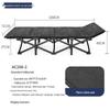 Compact Foldable Bed for Office, Camping, Outdoors - Stainless Steel, Portable, Free Shipping