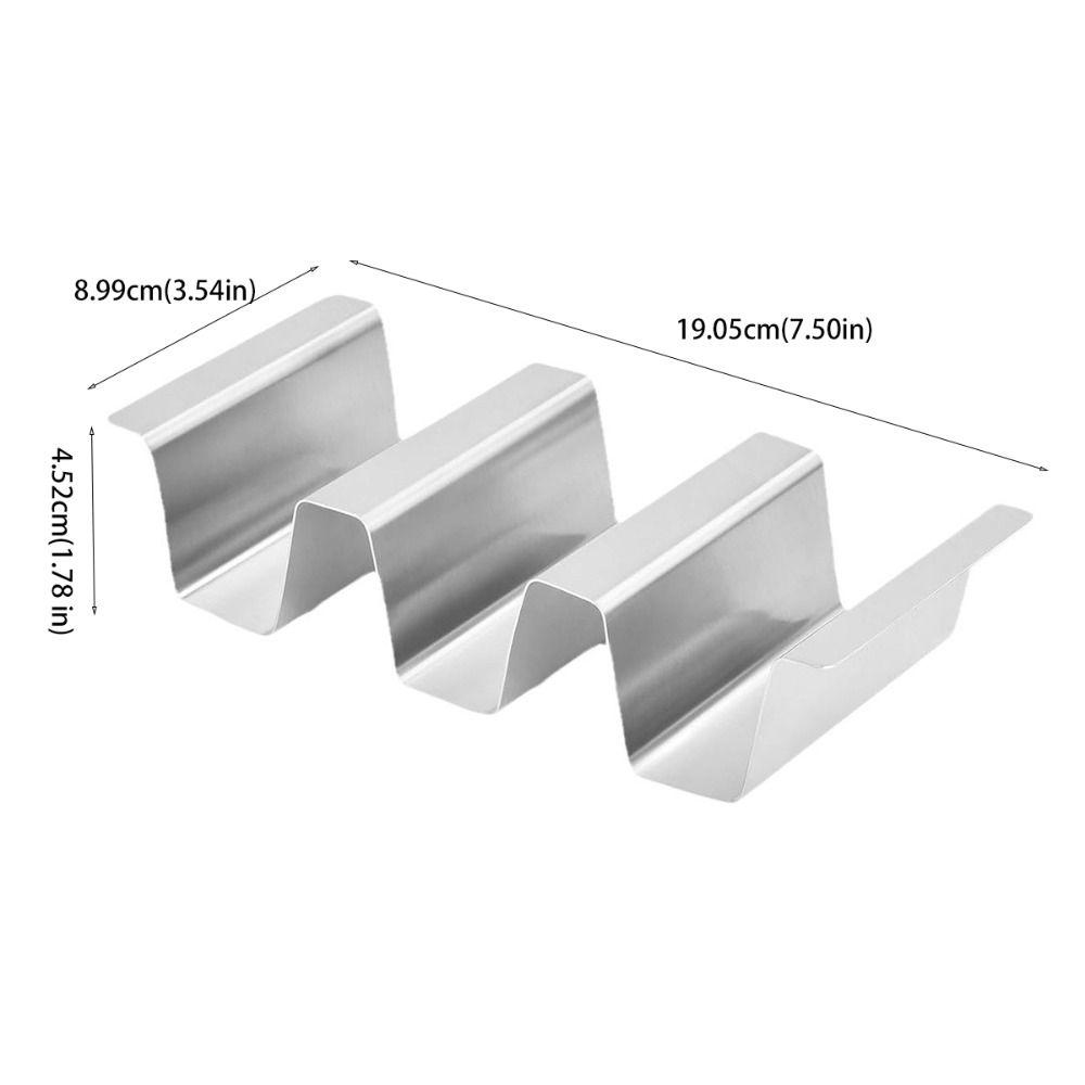 U Shape Taco Holder Stand Stainless Steel Tortilla Stand Taco Rack Tray  Restaurant