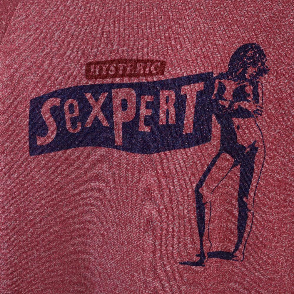 HYSTERIC Made In Japan Print Long Sleeve Trainer F Pink Women Used