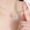 Summer Water Chestnut Necklace, High-end Fashion Commuter Necklace for Women, Light Luxury Zircon Jewelry