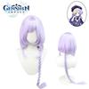 Genshin Impact Qiqi Zombie Cosplay Wig Long Purple Hair Halloween Party Prop