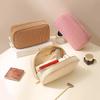 Women Cosmetic Bag Corduroy Solid Color Makeup Pouch Travel Portable Wash Toiletry Storage Bag Organizer Purse 2025 New