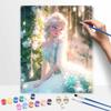 Disney oil painting Elsa painting art handmade diy painting home decoration gift