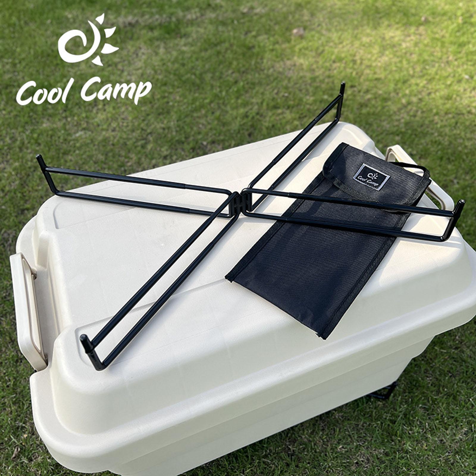 

Outdoor Camping Folding Storage Rack, Aluminum Box Frame, Portable Insulated Box Support Stand for Camping One Size чорний