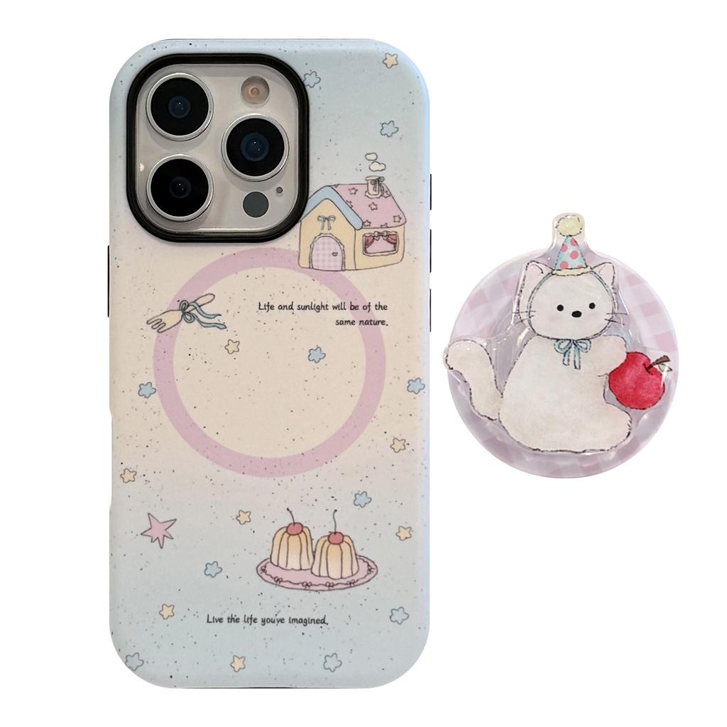 Nice Good Cat Magnetic Sucking Bracket Apple 16 Mobile Phone Case IPhone 17 Suitable for 11 Philin 15 Promax14