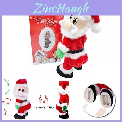 Juguete Festivo de Papá Noel Bailarín de Navidad Con Música Divertida y Diseño de Tela Roja Vibrante