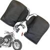 12V Electric Motorcycle Handlebar Muffs Heated Temperature Adjustable Handle Heated Handlebar Muffs Snowmobile Grip Gloves