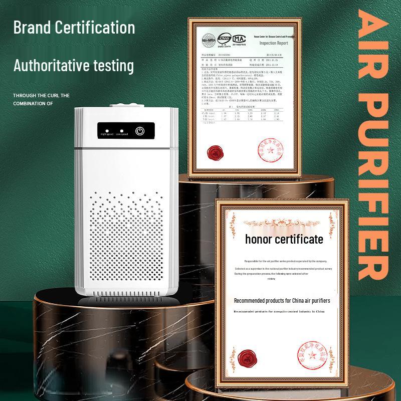 USB Portable Negative Ion Air Purifier - Silent Desktop Deodorizer & Formaldehyde Remover