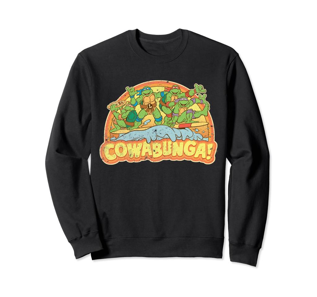 Teenage Mutant Ninja Turtles Gang Retro Kaura Bunga Sweatshirt