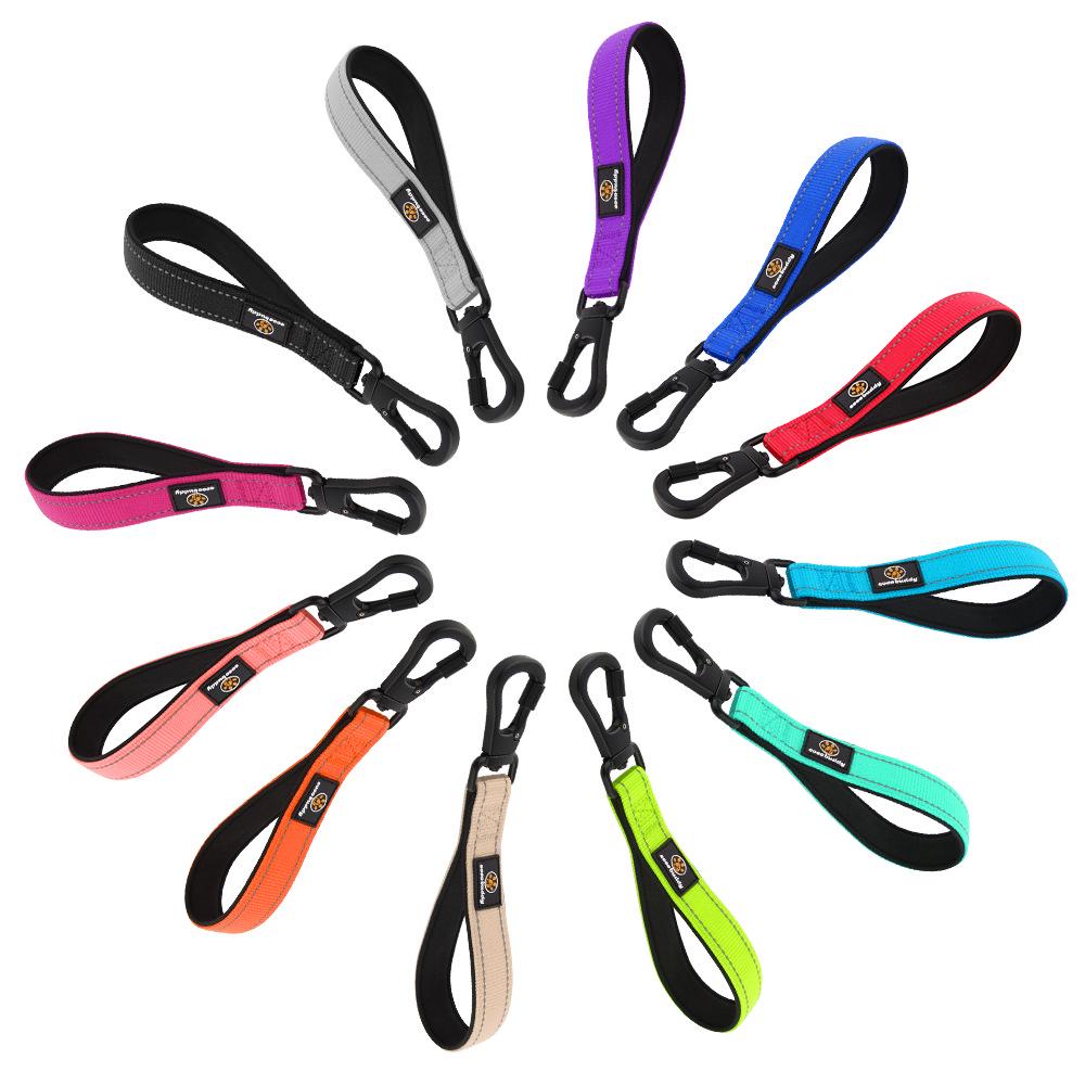 Nylon Short Traction Dog Leash for Medium & Large Dogs