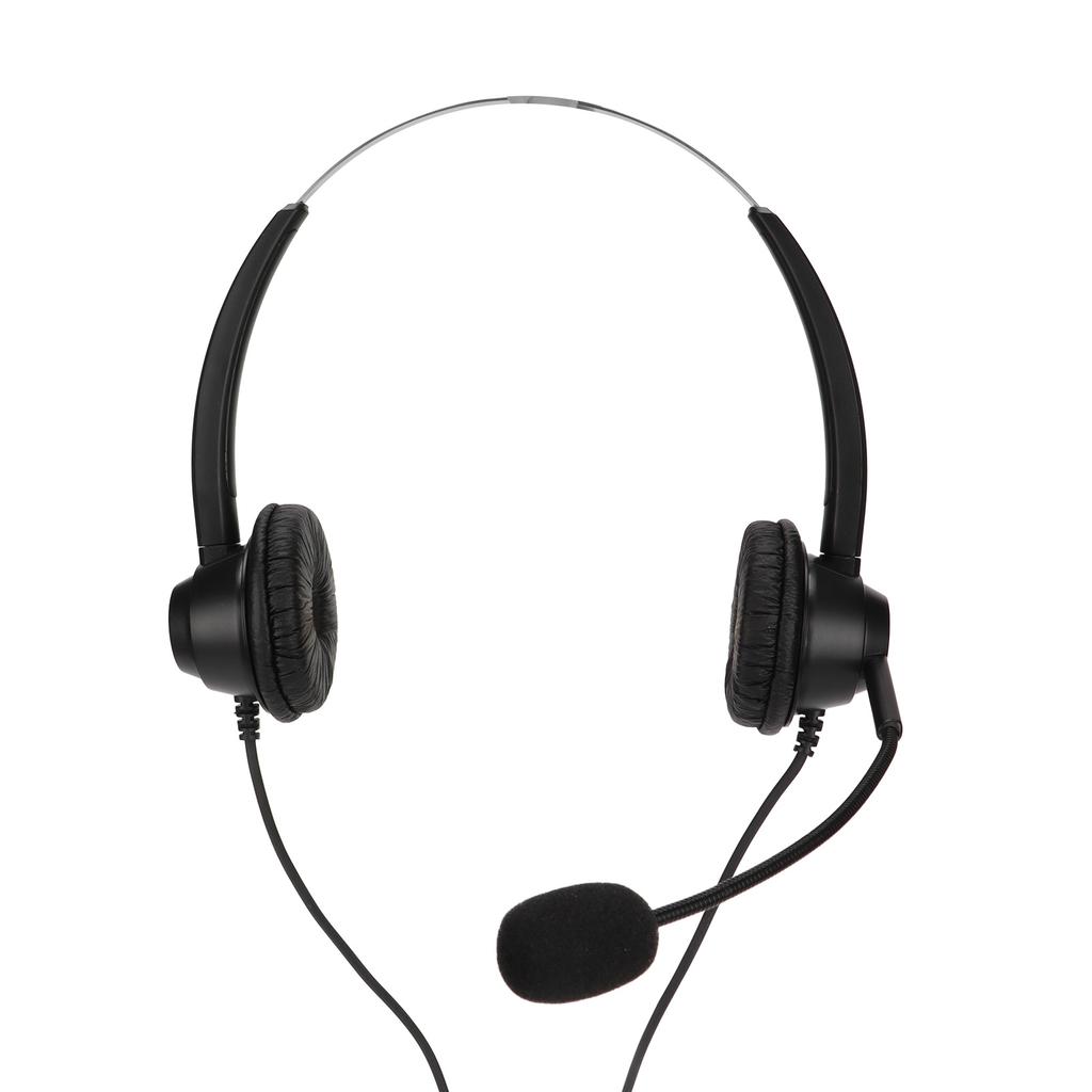H360DQD Binaural Customer Service Headset Soft Noise Reduction Office Headset with Microphone for