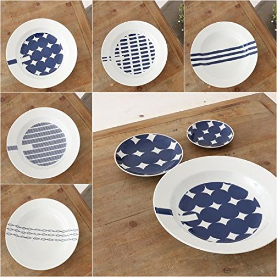Hasami ware Bon Appetit pasta made by Hasami large rimmed plate, 24.5cm, [curry plate, plate, plate] (glassy)