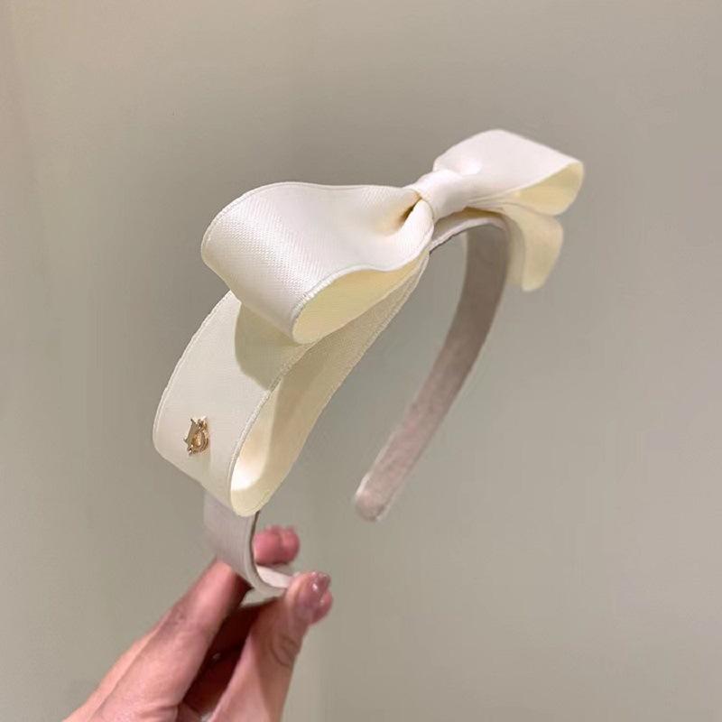 Korean Fabric Double Bow Headband for Women New Fashion Simple Hair Wash Hairband Ladies Headwear Hair Accessories