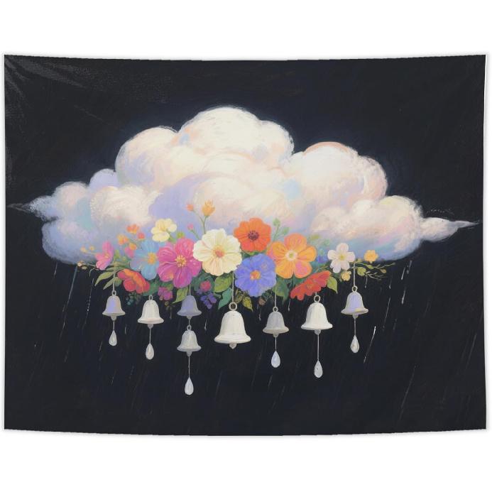 NATSUNO Western Tapestry, Funny Western Cowboy Cat Wall Tapestry for Bedroom, Retro Wild West Country Cat Tapestries Wall Hanging for Home Bedroom Fantasy Cloud