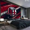 Bologna Fc Custom Name Wall Tapestry Aesthetic Wall Hanging Printed Fabric Blanket Decorative Tapestries For Bedroom Living Room Home Decor