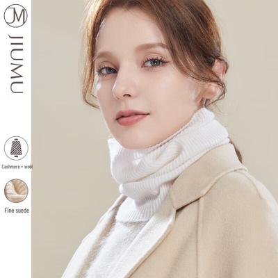 Women's Wool-Cashmere Blend Neck Warmer Scarf