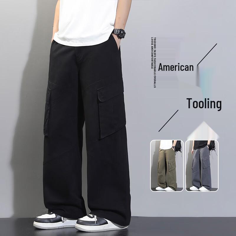 VUUG Men s American Retro Loose Fit Cargo Pants 3XL