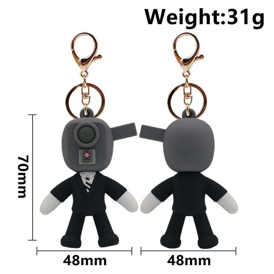 Skibidi Toilet Titan Speakman Keychain Cameraman Tv Man Titan Clock Man Titan Drillman Backpack Decor Doll Pendant Decor Gifts