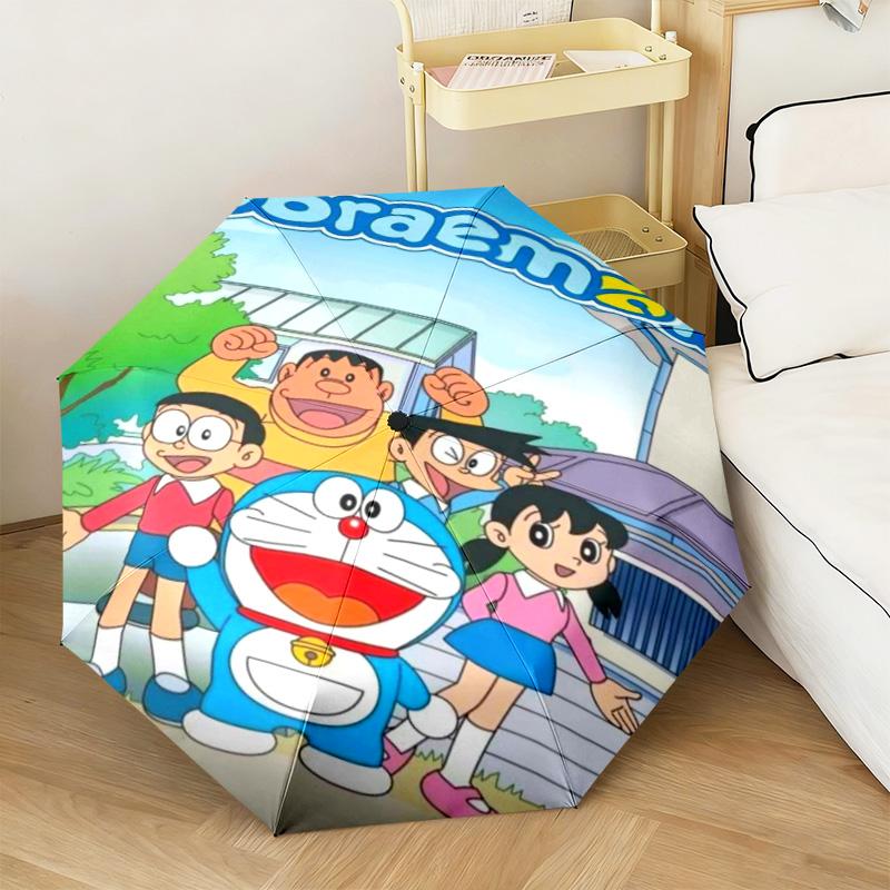 1PC Doraemon  Automatic Umbrella - Suitable Travel Outdoor Portable Umbrella Birthday Gift Daily Essentials