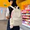 Fashion Letter Mori Simple Backpack Female Large Capacity Junior High School Student School Bag Versatile Youth Campus Backpack