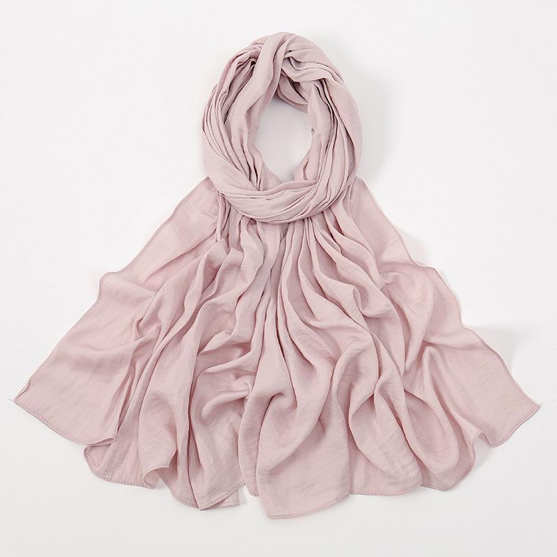 Autumn new solid color hot-selling Malaysia Indonesia velvet long towel popular monochrome versatile ethnic headscarf women