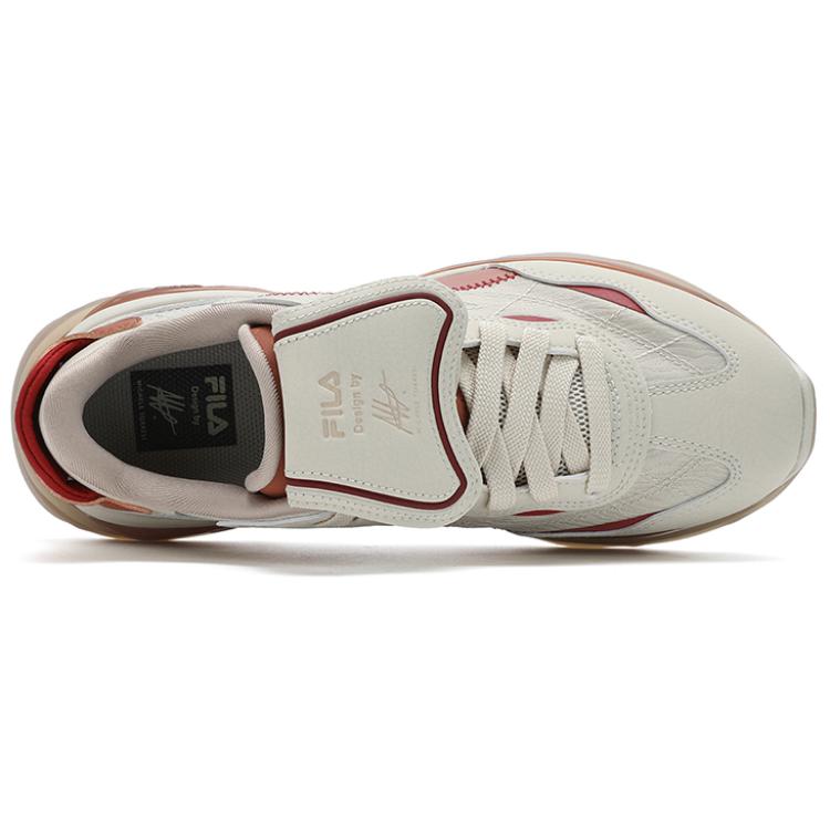 Fila KM2 CNY Fashion Trendy Comfortable Versatile Low-Top Casual Shoes Men Sneaker White Orange F12M513105FWA