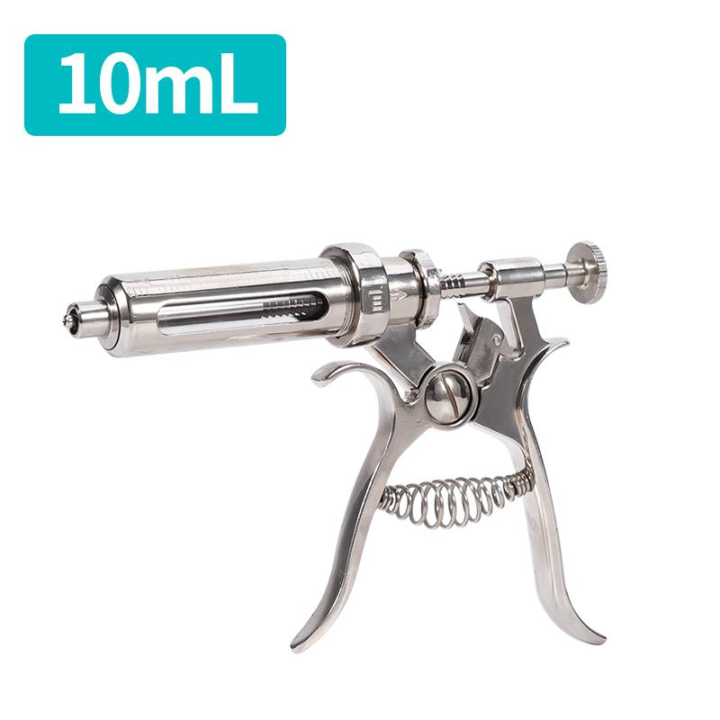 

Непрерывный шприц для скота из нержавеющей стали, регулируемый, автоматический, для инъекций вакцин свиньям, крупному рогатому скоту, овцам, курам, 10/20/30/50 мл 1set