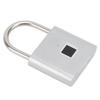Fingerprint Padlock 0.5S Unlock Waterproof Hold 10 Fingerprints USB Interface Thumbprint Padlock with 3 Color Light for Luggage