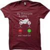 My Motorcycle Is Calling Biker Yamaha T-Shirt Size L