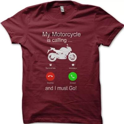 My Motorcycle Is Calling Biker Yamaha T-Shirt Size S