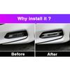 For Honda Accord X 10th 2018    ABS Carbon fiber Front Fog Light Lamp Cover Trim Bumper Reflector Accessories