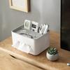Tissue Box Wohnzimmer Fernbedienung Lagerung Korb Serviettenhalter Papier Box Büro Schreibtisch Veranstalter Kleinigkeiten Container