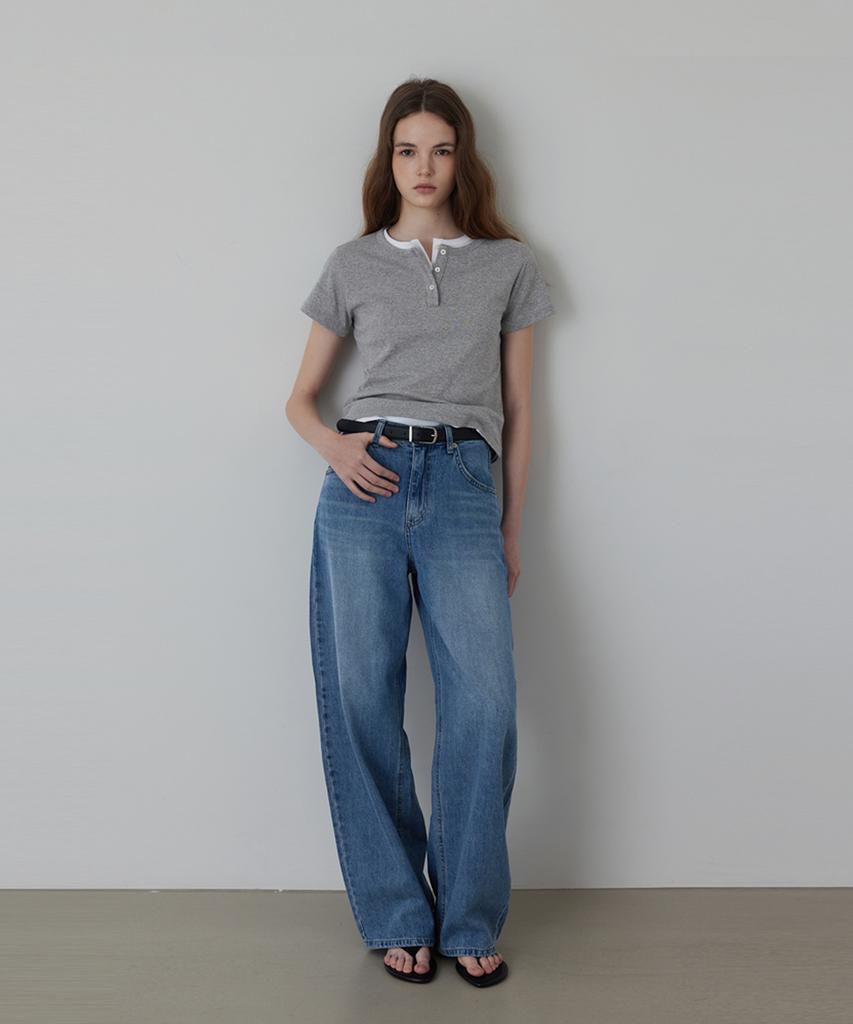 Kwinseulaebis Edit Curved Silhouette Denim Pants_Light Gray_3Colors