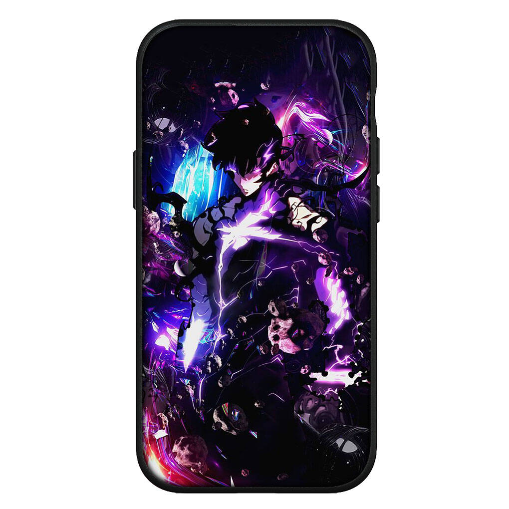 For Motorola Moto Edge 70 60 50 G54 G86 Samsung Galaxy S25 iPhone 17 16 15 Redmi Note 14 13 Pro Max Case Anime Solo Leveling Sung Jinwoo Arise Cover