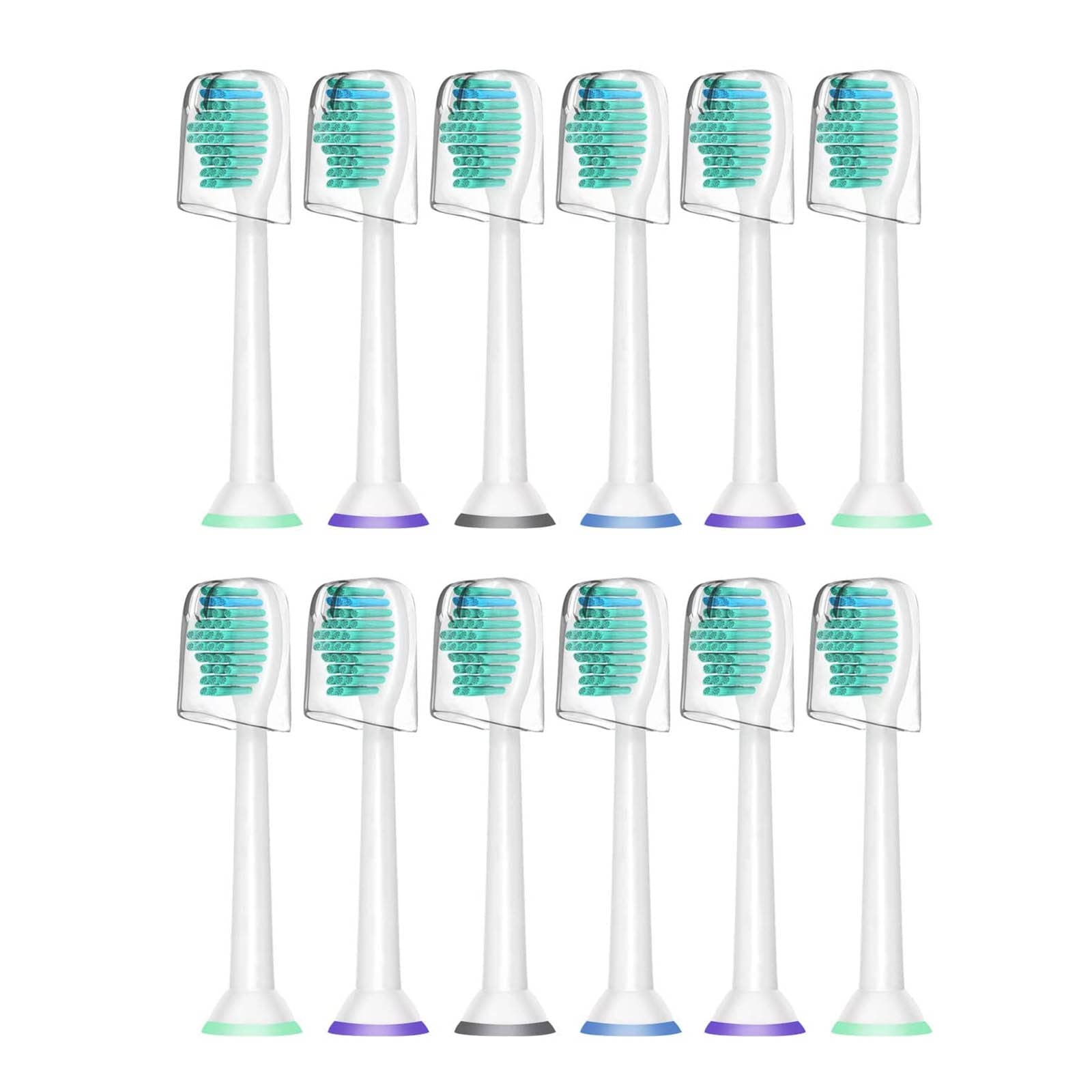 

Совместимые с WyFun сменные насадки для электрической зубной щетки Philips HX6950. Щетка очищает между зубами с помощью звуковых волн. (12 голов) -