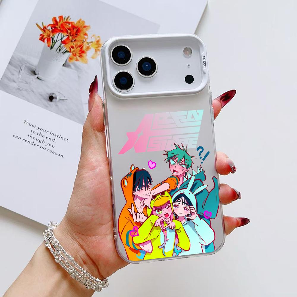 Anime A-ALIEN STAGE Phone Case For iPhone 17 16 15 14 13 12 11 Pro Max Air Matte Laser Aurora Shockproof Funda