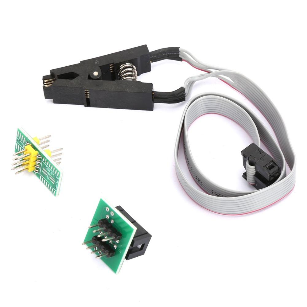 Mit 2 Adapterplatine Flash-Chip IC-Testclip-Adapter SOIC 8 / SOP8 Clip SOIC / SOP-Pin SOIC8 SOP8 Flash-Chip IC-Testclip
