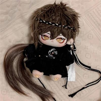 Stuffed Genshin Impact Zhongli Cotton Doll Game Peripheral Plush Figurine Dress-up Puppet Toys for Children Adults Gifts