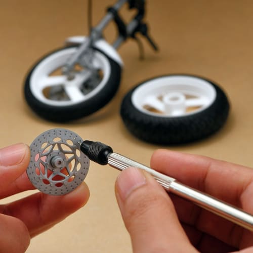 ANEX No. 90-ST Heavy-Duty Pin Vise, Thin Shank, Through-Cut, 0.1-0.6mm